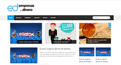 Desktop Screenshot of empresasydinero.com