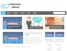 Tablet Screenshot of empresasydinero.com